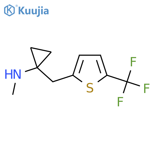 N-methyl-1-{5-(trifluoromethyl)thiophen-2-ylmethyl}cyclopropan-1-amine structure