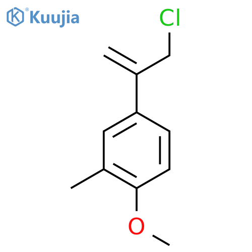 4-(3-chloroprop-1-en-2-yl)-1-methoxy-2-methylbenzene structure