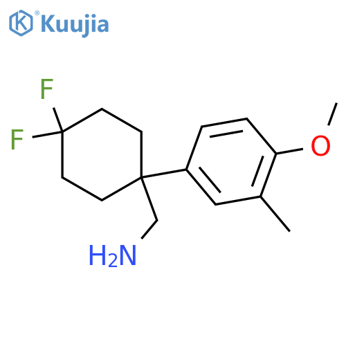 4,4-difluoro-1-(4-methoxy-3-methylphenyl)cyclohexylmethanamine structure