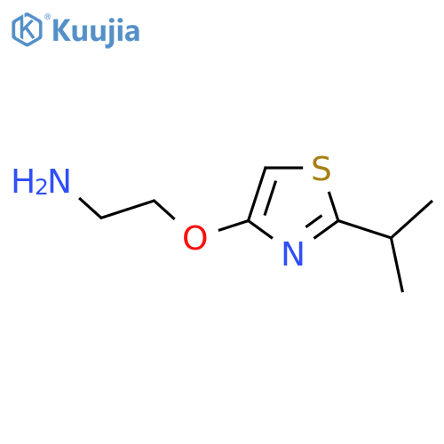 2-{2-(propan-2-yl)-1,3-thiazol-4-yloxy}ethan-1-amine structure