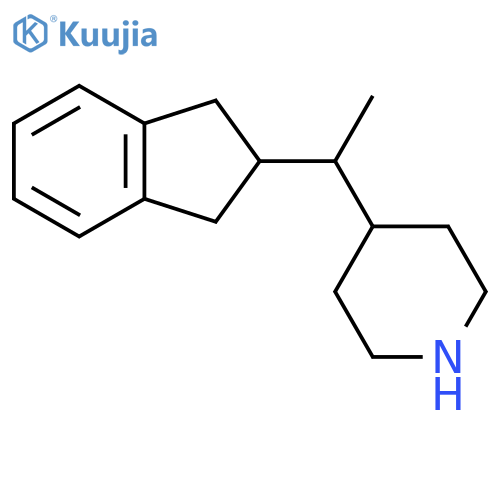 4-1-(2,3-dihydro-1H-inden-2-yl)ethylpiperidine structure