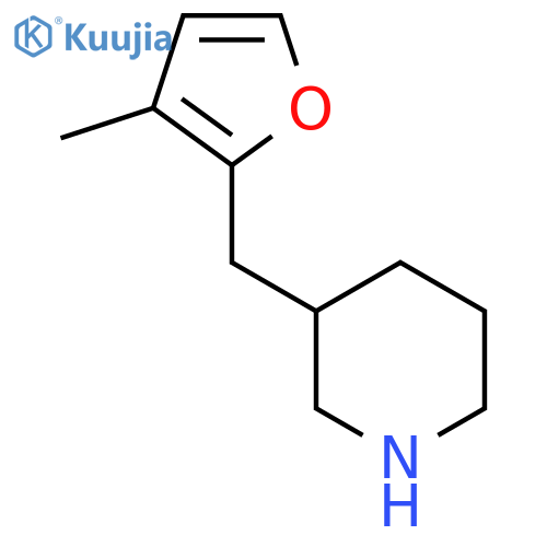 3-(3-methylfuran-2-yl)methylpiperidine structure