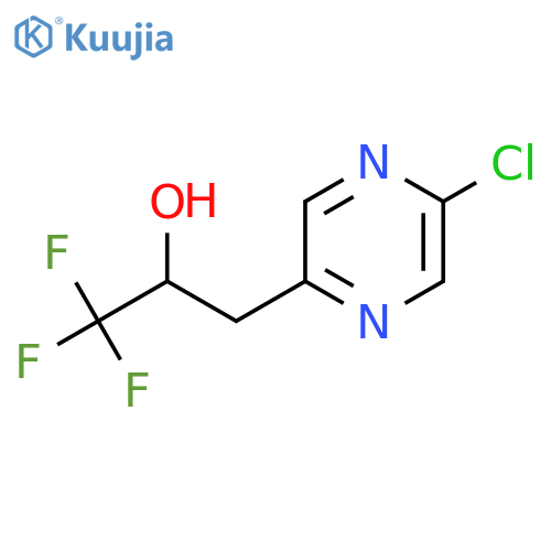 3-(5-chloropyrazin-2-yl)-1,1,1-trifluoropropan-2-ol structure