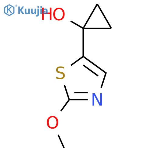 1-(2-methoxy-1,3-thiazol-5-yl)cyclopropan-1-ol structure