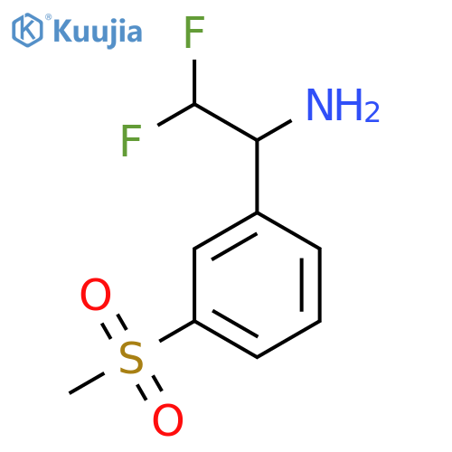 2,2-difluoro-1-(3-methanesulfonylphenyl)ethan-1-amine structure
