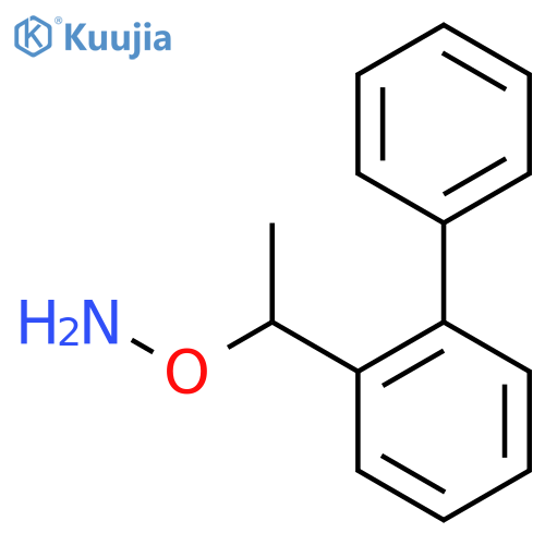 O-1-(2-phenylphenyl)ethylhydroxylamine structure