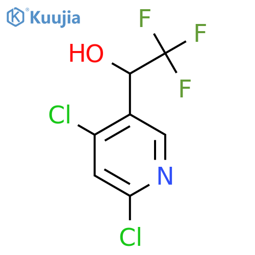 1-(4,6-dichloropyridin-3-yl)-2,2,2-trifluoroethan-1-ol structure