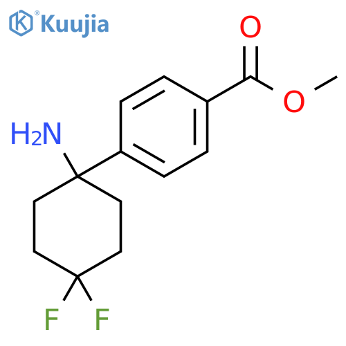 methyl 4-(1-amino-4,4-difluorocyclohexyl)benzoate structure