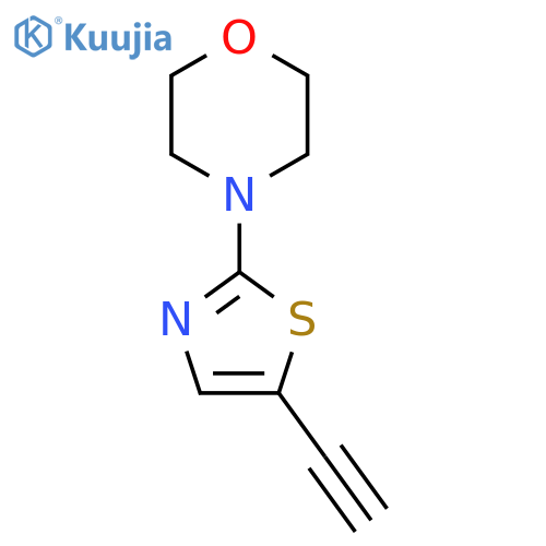 4-(5-ethynyl-1,3-thiazol-2-yl)morpholine structure