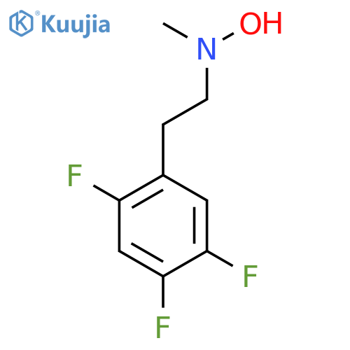 N-methyl-N-2-(2,4,5-trifluorophenyl)ethylhydroxylamine structure