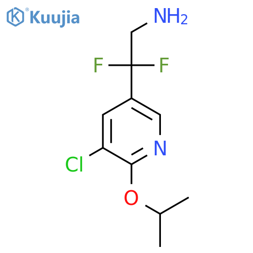 2-5-chloro-6-(propan-2-yloxy)pyridin-3-yl-2,2-difluoroethan-1-amine structure