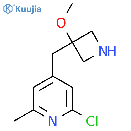 2-chloro-4-(3-methoxyazetidin-3-yl)methyl-6-methylpyridine structure