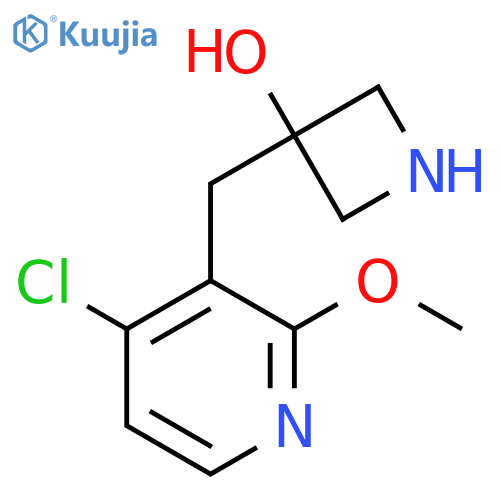 3-(4-chloro-2-methoxypyridin-3-yl)methylazetidin-3-ol structure