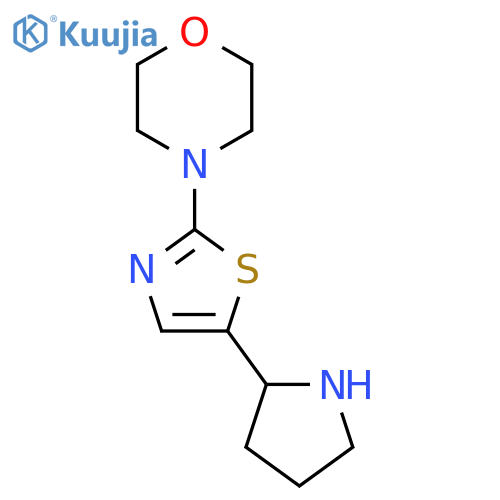 4-5-(pyrrolidin-2-yl)-1,3-thiazol-2-ylmorpholine structure