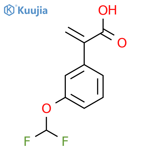 2-3-(difluoromethoxy)phenylprop-2-enoic acid structure