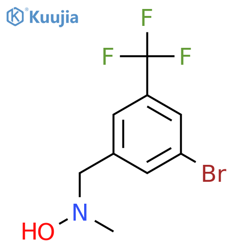 N-{3-bromo-5-(trifluoromethyl)phenylmethyl}-N-methylhydroxylamine structure