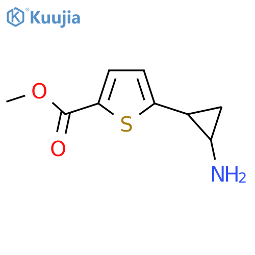 methyl 5-(2-aminocyclopropyl)thiophene-2-carboxylate structure