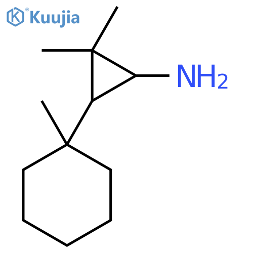 2,2-dimethyl-3-(1-methylcyclohexyl)cyclopropan-1-amine structure