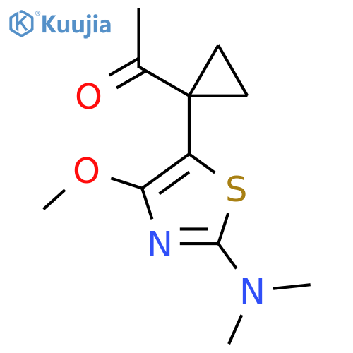 1-{1-2-(dimethylamino)-4-methoxy-1,3-thiazol-5-ylcyclopropyl}ethan-1-one structure