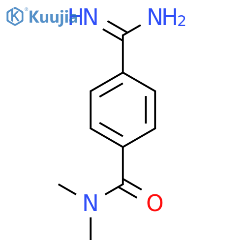 4-carbamimidoyl-N,N-dimethylbenzamide structure