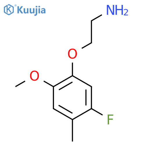 2-(5-fluoro-2-methoxy-4-methylphenoxy)ethan-1-amine structure