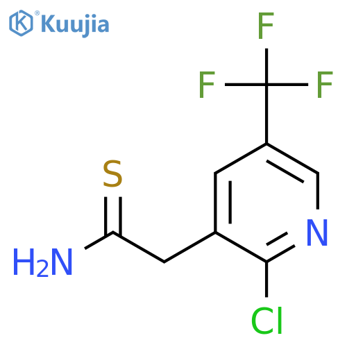 2-2-chloro-5-(trifluoromethyl)pyridin-3-ylethanethioamide structure