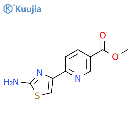 methyl 6-(2-amino-1,3-thiazol-4-yl)pyridine-3-carboxylate structure