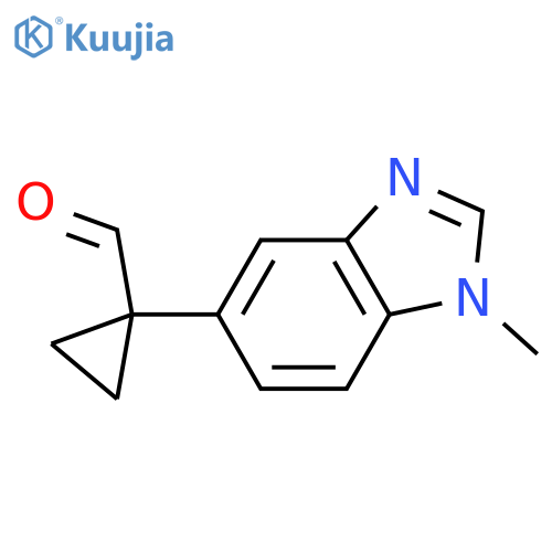 1-(1-methyl-1H-1,3-benzodiazol-5-yl)cyclopropane-1-carbaldehyde structure