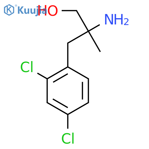 2-amino-3-(2,4-dichlorophenyl)-2-methylpropan-1-ol structure
