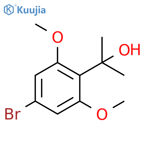 2-(4-bromo-2,6-dimethoxyphenyl)propan-2-ol structure