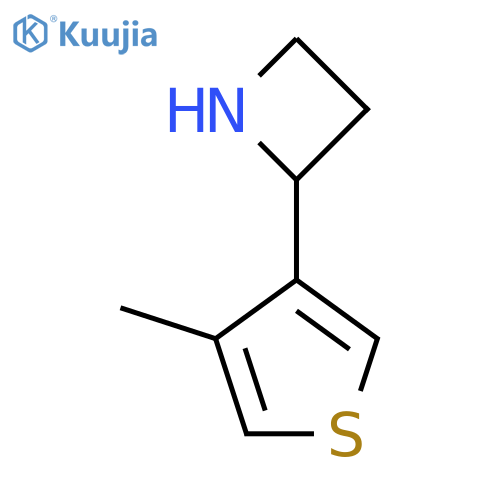 2-(4-methylthiophen-3-yl)azetidine structure