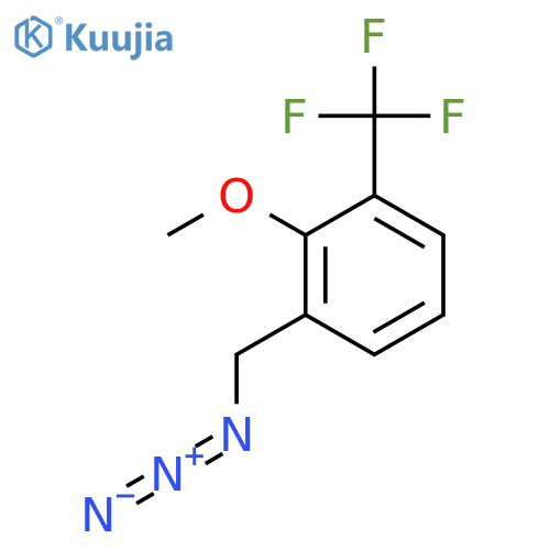 1-(azidomethyl)-2-methoxy-3-(trifluoromethyl)benzene structure