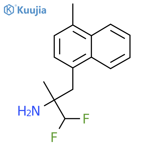 1,1-difluoro-2-methyl-3-(4-methylnaphthalen-1-yl)propan-2-amine structure