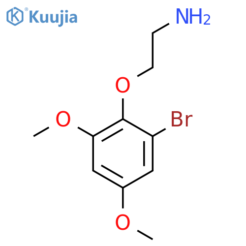 2-(2-bromo-4,6-dimethoxyphenoxy)ethan-1-amine structure
