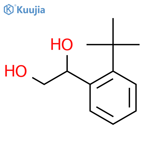 1-(2-tert-butylphenyl)ethane-1,2-diol structure