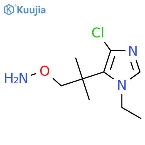 O-2-(4-chloro-1-ethyl-1H-imidazol-5-yl)-2-methylpropylhydroxylamine structure