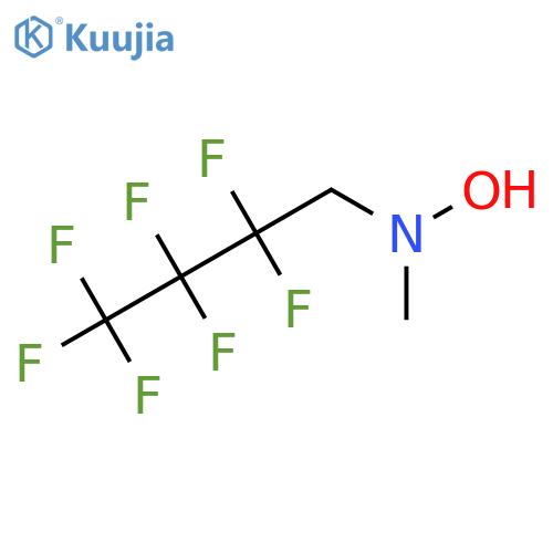 N-(2,2,3,3,4,4,4-heptafluorobutyl)-N-methylhydroxylamine structure