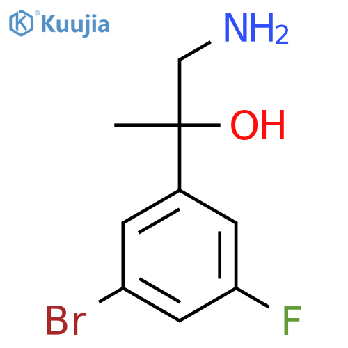 1-amino-2-(3-bromo-5-fluorophenyl)propan-2-ol structure
