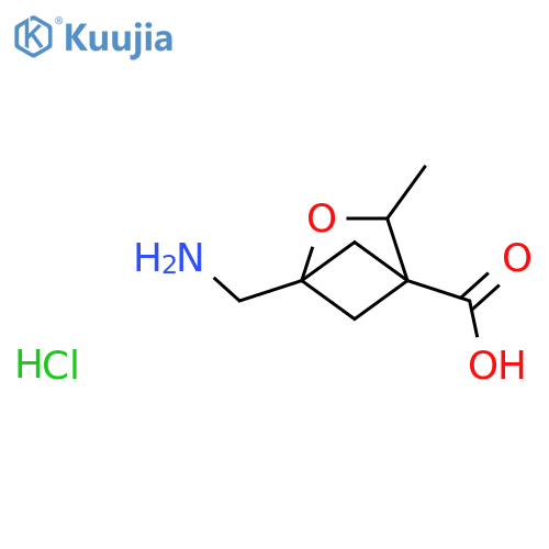 1-(aminomethyl)-3-methyl-2-oxabicyclo2.1.1hexane-4-carboxylic acid hydrochloride structure