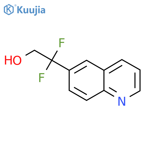 2,2-difluoro-2-(quinolin-6-yl)ethan-1-ol structure