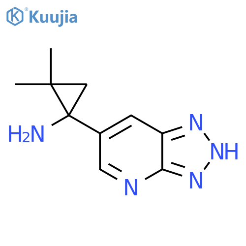 2,2-dimethyl-1-{3H-1,2,3triazolo4,5-bpyridin-6-yl}cyclopropan-1-amine structure