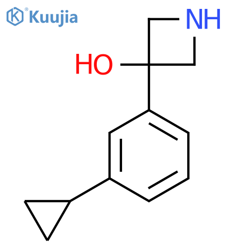 3-(3-cyclopropylphenyl)azetidin-3-ol structure
