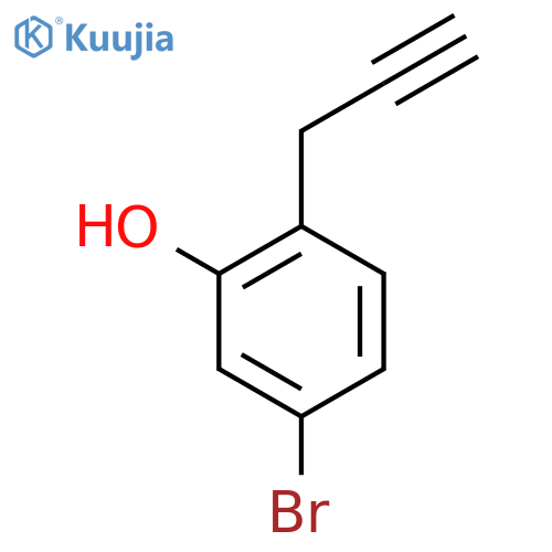 5-bromo-2-(prop-2-yn-1-yl)phenol structure