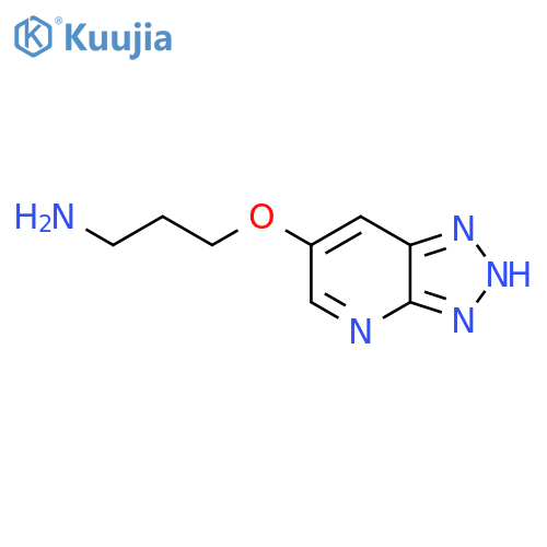 3-{3H-1,2,3triazolo4,5-bpyridin-6-yloxy}propan-1-amine structure