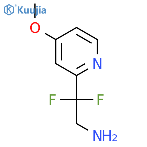 2,2-difluoro-2-(4-methoxypyridin-2-yl)ethan-1-amine structure