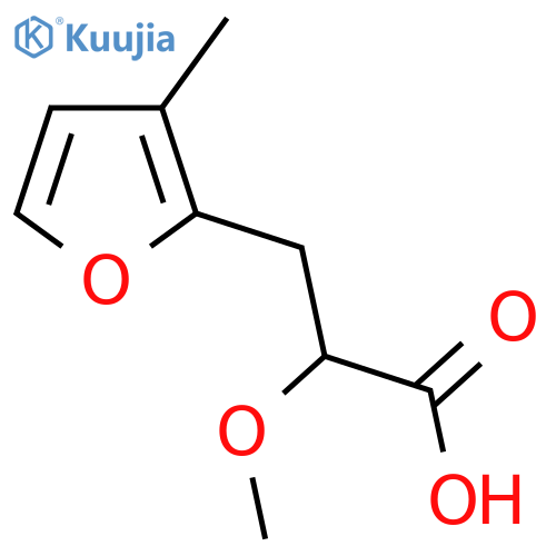 2-methoxy-3-(3-methylfuran-2-yl)propanoic acid structure