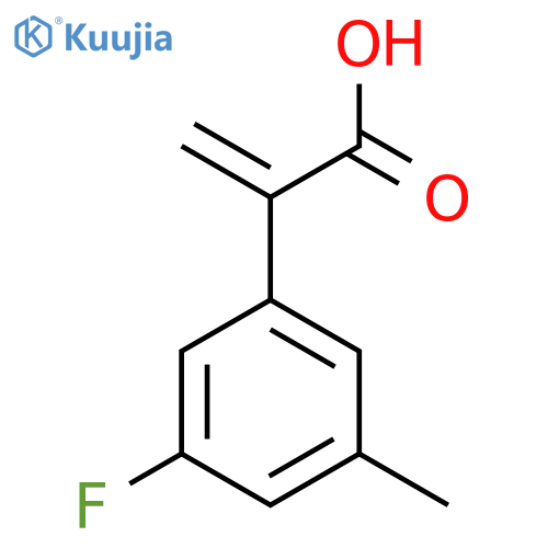 2-(3-fluoro-5-methylphenyl)prop-2-enoic acid structure