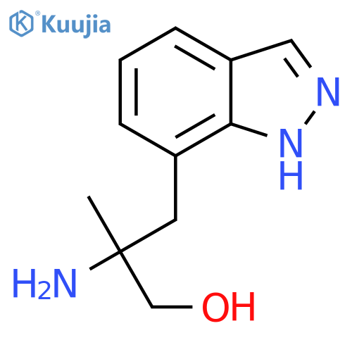 2-amino-3-(1H-indazol-7-yl)-2-methylpropan-1-ol structure