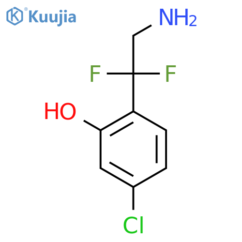 2-(2-amino-1,1-difluoroethyl)-5-chlorophenol structure