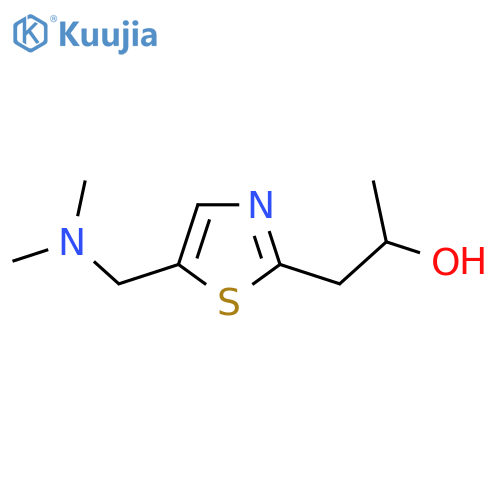 1-{5-(dimethylamino)methyl-1,3-thiazol-2-yl}propan-2-ol structure